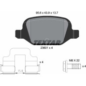 Bremsbelagsatz Fiat T. Panda 4X4/500 | 2360102