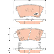 Bremsklötze HA | HYUNDAI i30,KIA ceed 12 | GDB3494