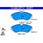 Bremsbelagsatz, Scheibenbremse | 13.0460-2977.2