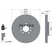 Bremsscheibe Opel P. Vectra C 02- 2.8/3.2 V6/3.0Cdti | 92118803