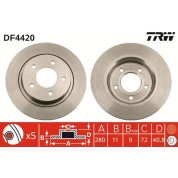 Bremsscheibe Mazda T. 3/5 | DF4420