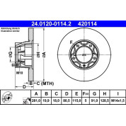 Bremsscheibe Vw P. Lt 28-35/40-55 75-96 | 24.0120-0114.2