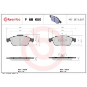 BREMBO Bremsklötze VA | DACIA Dokker, Duster RENAULT Captur 10 | P 68 050