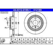 Bremsscheibe Opel T. Astra/Cascada/Zafira 10- Power Disc | 24.0312-0189.1