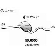 Mittelschalldämpfer | VW Passat 96 | 58.6050