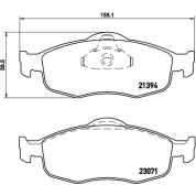 BREMBO Bremsklötze VA | FORD Mondeo , Scorpio 93-00 | P 24 037