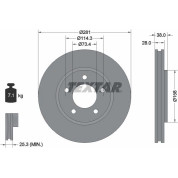 Bremsscheibe Chrysler P. Voyage 00- Ko A 15 | 92108300