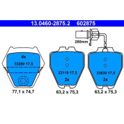 Bremsbelagsatz Audi S. A4/A6/Allroad 2,7-4,2 97-05 | 13.0460-2875.2