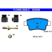 Bremsbelagsatz, Scheibenbremse | 13.0460-3848.2