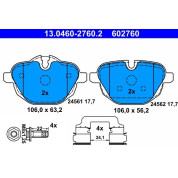 Bremsbelagsatz Bmw T. F10/F11 520-530 10-/F25 X3 10 | 13.0460-2760.2