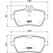 BREMBO Bremsklötze HA | MERCEDES SL 12 | P 50 103