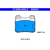 Bremsbelagsatz Db T. W124/W201/W202 84-00 | 13.0460-4034.2