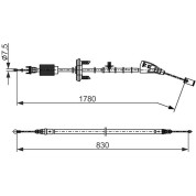 Handbremsseil | PEUGEOT 3008 09-17 | 1987482797