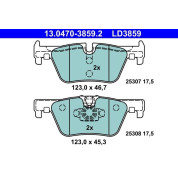 Bremsbelagsatz Bmw T. 1/2/3/4 10- Keramik | 13.0470-3859.2