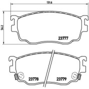 BREMBO Bremsklötze VA | MAZDA 626, Premacy 97-05 | P 49 026