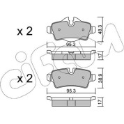 Bremsklötze HA | MINI 07 | 822-769-0