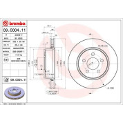 Bremsscheibe VA | DODGE Nitro JEEP Cherokee 07 | 09.C004.11