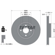 Bremsscheibe Fiat P. Stilo/Doblo 05-/Bravo 06-/Marea/Lybra 284Mm | 92053503