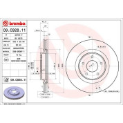 Bremsscheibe VA | NISSAN X-Trail RENAULT Koleos 16 | 09.C928.11