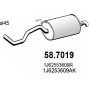 Endschalldämpfer | SEAT Leon,VW Golf,Beetle 97 | 58.7019