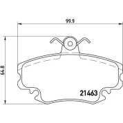 BREMBO Bremsklötze VA | RENAULT Megane/Clio/DACIA 90 | P 68 038