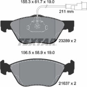 Bremsbelagsatz Alfa S. 145/146/147/156/Gt/Gtv/Spider 95-10 | 2328902