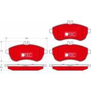 Bremsklötze VA DTEC | MERCEDES W204,W212 07 | GDB1736DTE