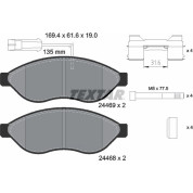 Bremsbelagsatz Fiat P. Ducato 06- Ad 1600Kg 2 Sensoren | 2446902