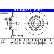 Bremsscheibe | 24.0111-0192.1