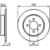 Bremsscheibe HA | NISSAN Sunny GTI,100NX GTI 91 | 0 986 478 836