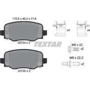 Bremsbelagsatz Jeep T. Cherokee 2.0-2.2 Crd/3.2 4X4 13 | 2573401