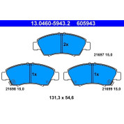 Bremsbelagsatz Honda P. Civic/Jazz 1.3-1.7 91 | 13.0460-5943.2