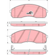 Bremsklötze VA | KIA Carnival 99 | GDB3301