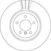 Bremsscheibe Bmw T. E60/E63 04 | DF6624S