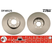 Bremsscheibe Bmw S. E70 X5 07 | DF4852S