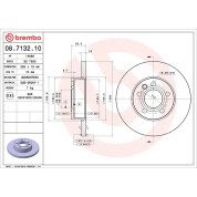 17 481 003 Bremsscheibe VA | VW T4 96 | 08.7132.10