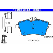 Bremsbelagsatz Db P. W169/W245 2,0 04-12 | 13.0460-2708.2