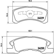 BREMBO Bremsklötze VA | MITSUBISHI Mirage 12 | P 16 011