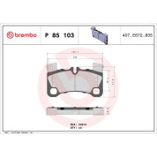 BREMBO Bremsklötze HA | AUDI Q7 PORSCHE VW Touareg 02-16 | P 85 103