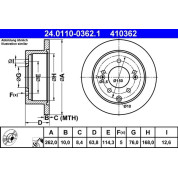 Bremsscheibe | 24.0110-0362.1