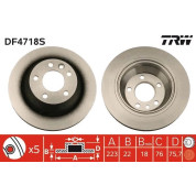 Bremsscheibe Vw T. T5 03 | DF4718S