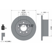 Bremsscheibe Fiat T.Ducato 06- 1100-1500-1700Kg | 92157403