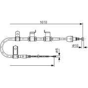 Handbremsseil li | HYUNDAI Getz 02 | 1987482070