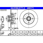 Bremsscheibe | 24.0109-0171.2