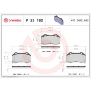 BREMBO Bremsklötze VA | FIAT 124 Spider 16 | P 23 182