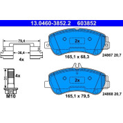 Bremsbelagsatz Db P. X204 2,0 3,5 08-15 | 13.0460-3852.2