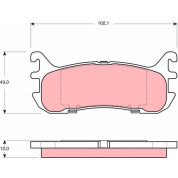 Bremsklötze HA | MAZDA 323 94 | GDB3319