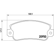 BREMBO Bremsklötze VA | FIAT Panda, Uno, 131 74-04 | P 23 021