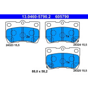 Bremsbelagsatz Lexus T. Gs/Is 2,2-4,3 05-13 | 13.0460-5790.2