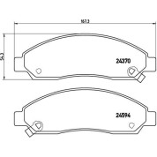 BREMBO Bremsklötze VA | ISUZU D-Max 02 | P 34 005